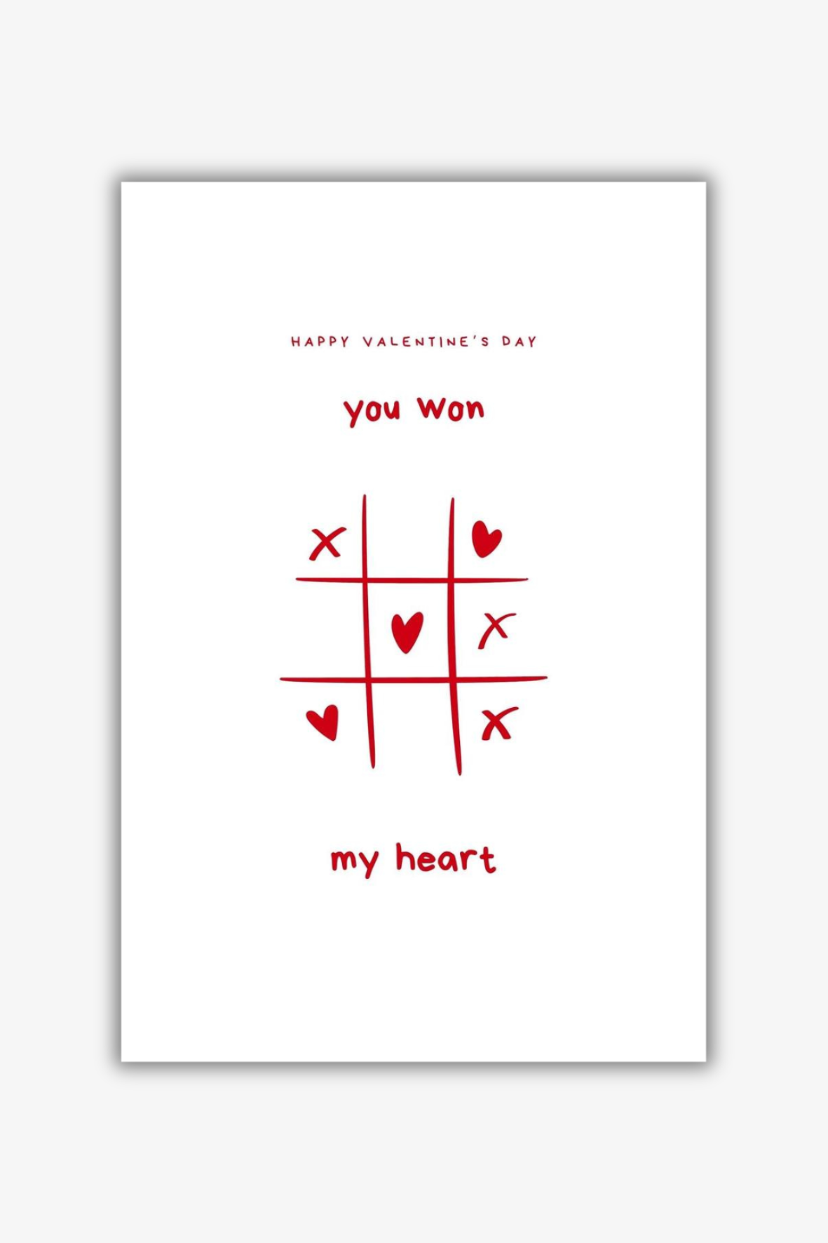 π Valentine Game Card